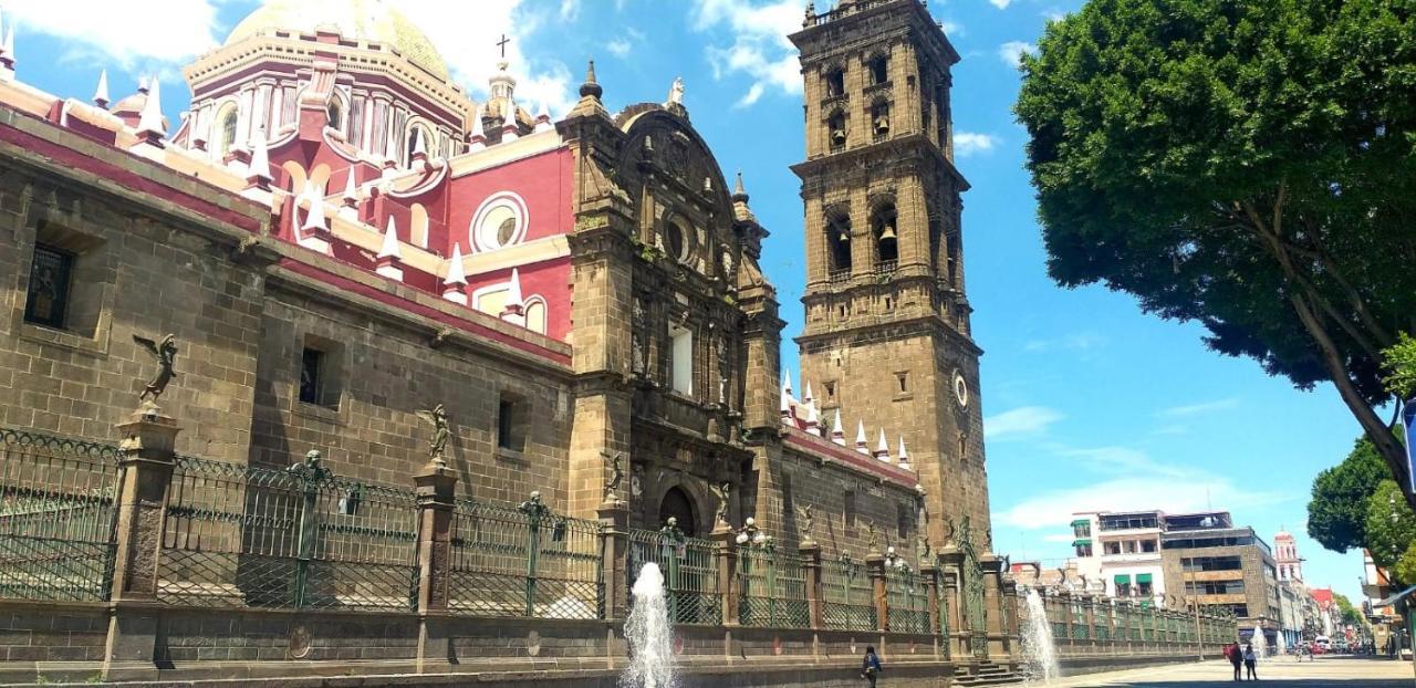 Hostal Azul Puebla Centro Historico Exteriör bild